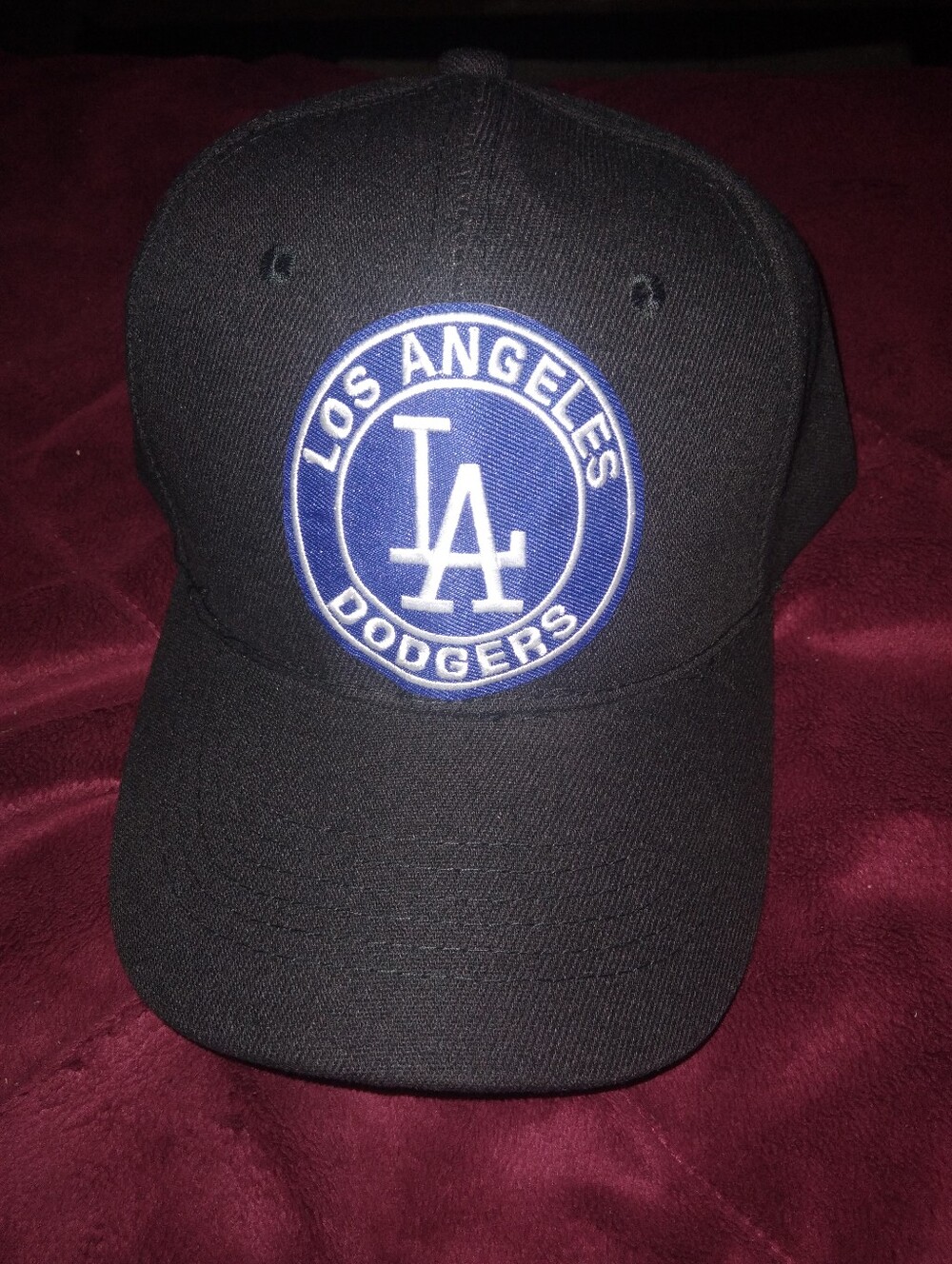 LA Dodgers Black & Blue Logo Baseball Cap